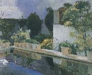 Joaquin Sorolla Palace of pond painting